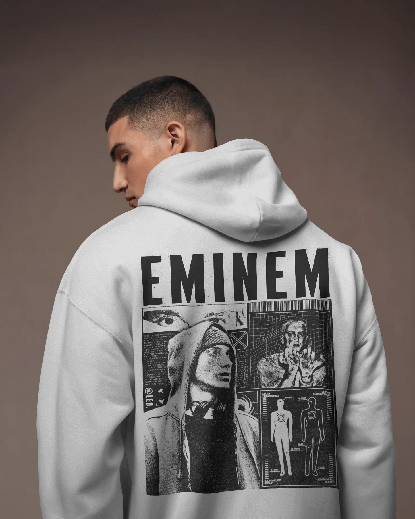 EMINEM Baskılı Hoodie