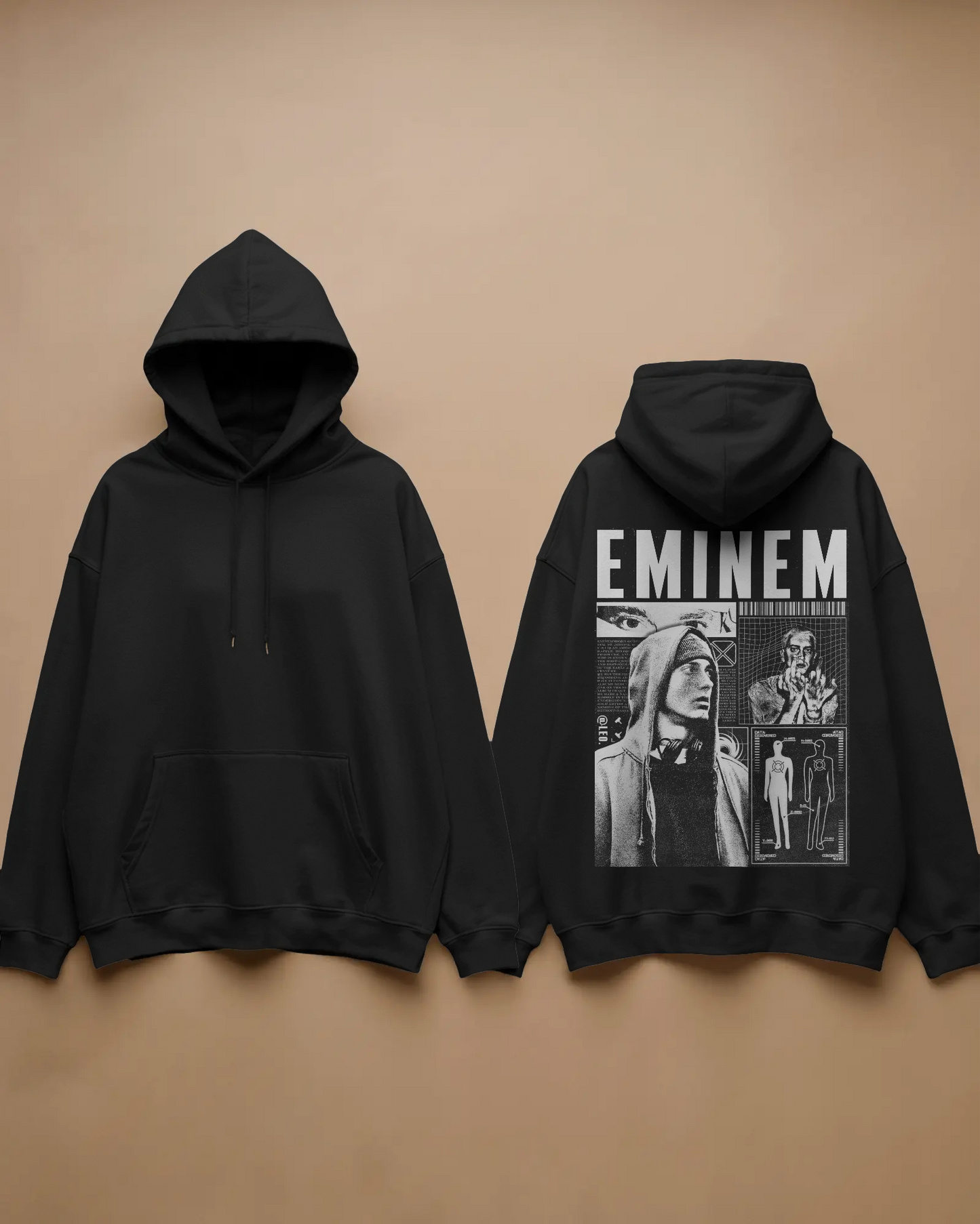 EMINEM Baskılı Hoodie