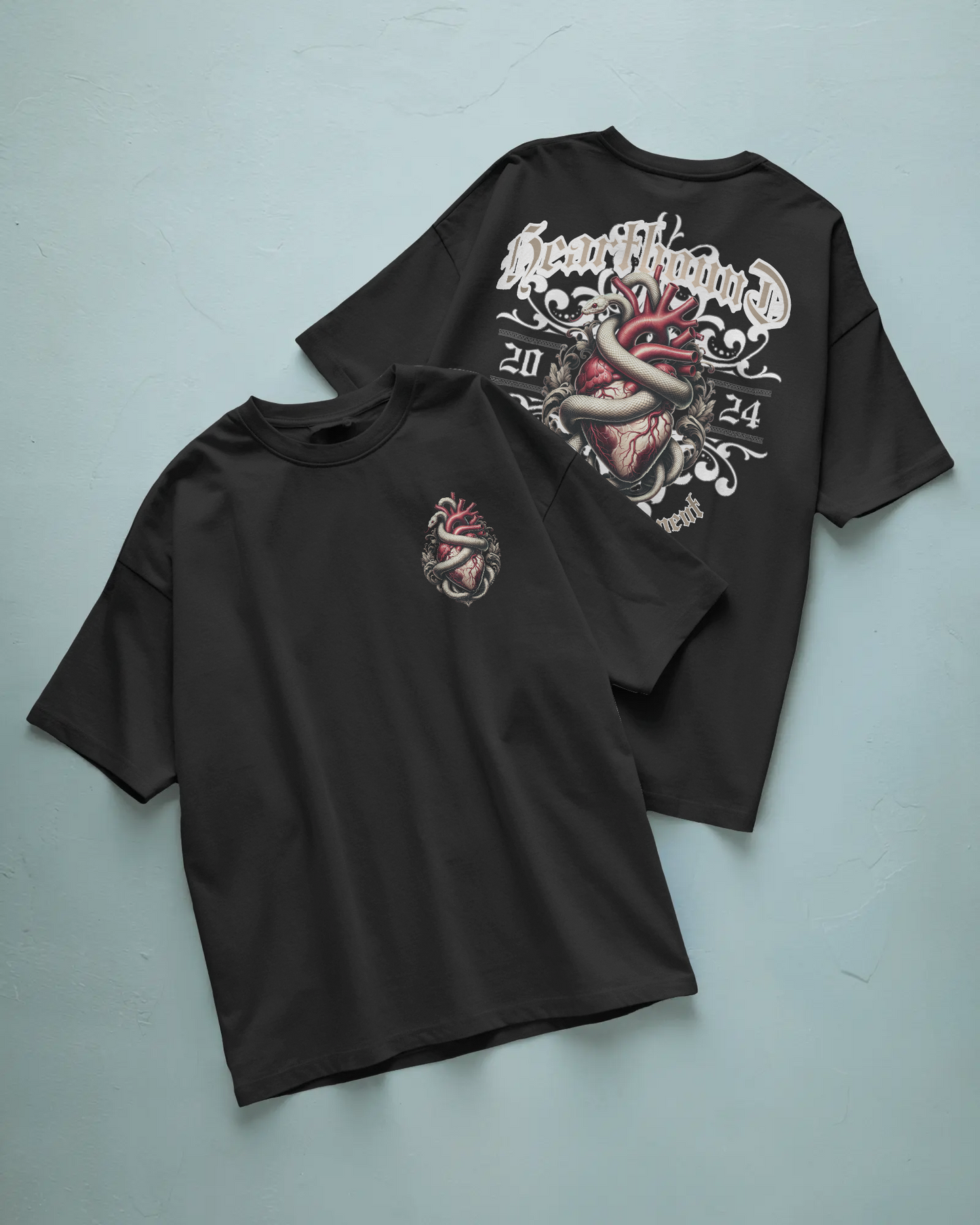 Hearthbound Baskılı Oversize T-shirt