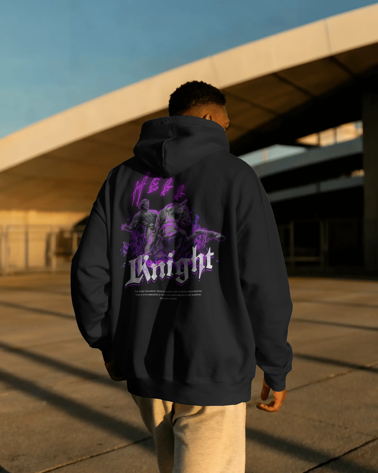 Hell Knight Baskılı Hoodie