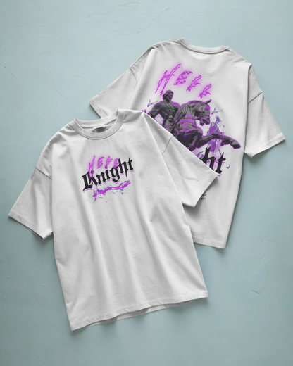Hell Knight Baskılı Oversize T-shirt
