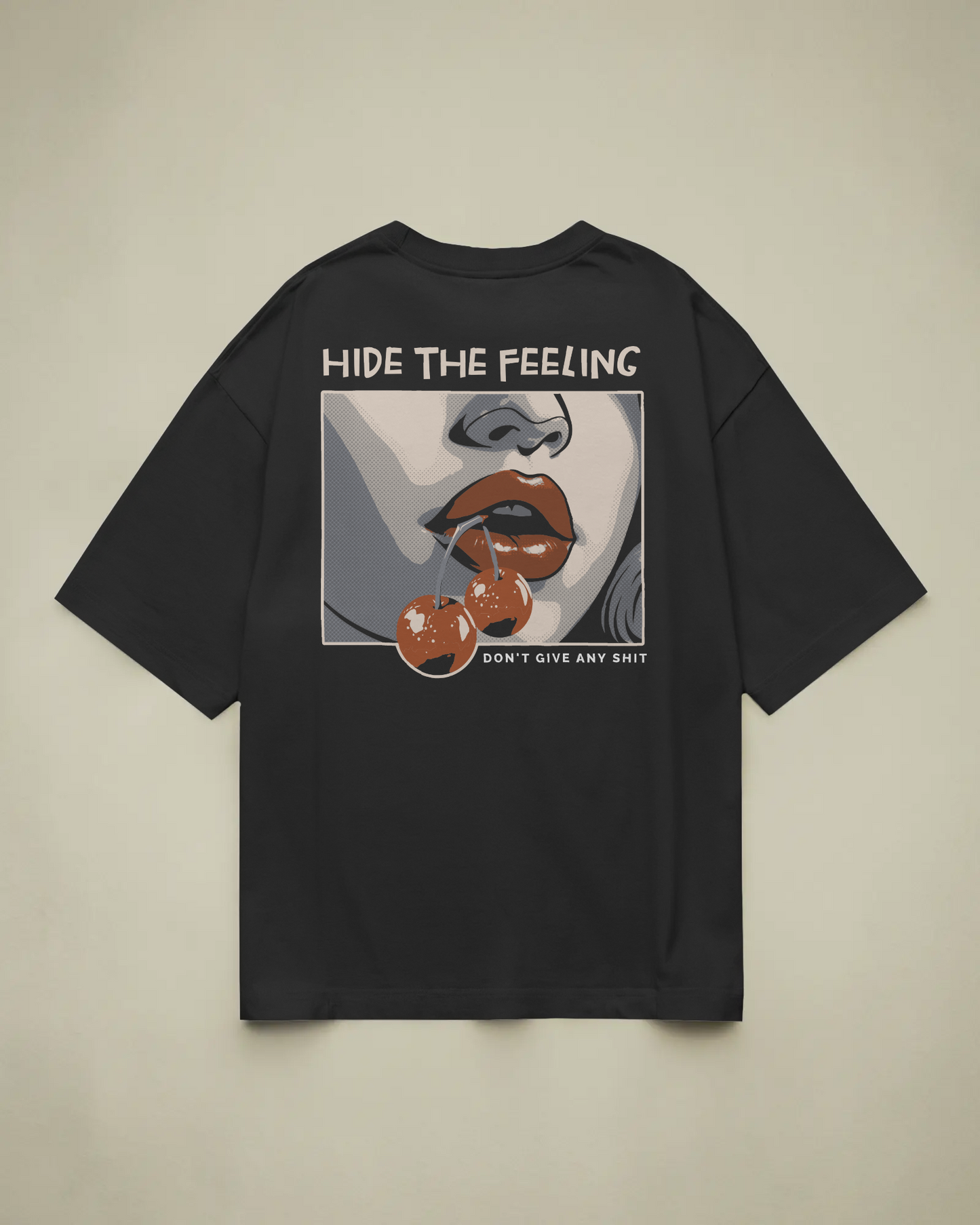 Hide The Feeling Baskılı Oversize T-shirt