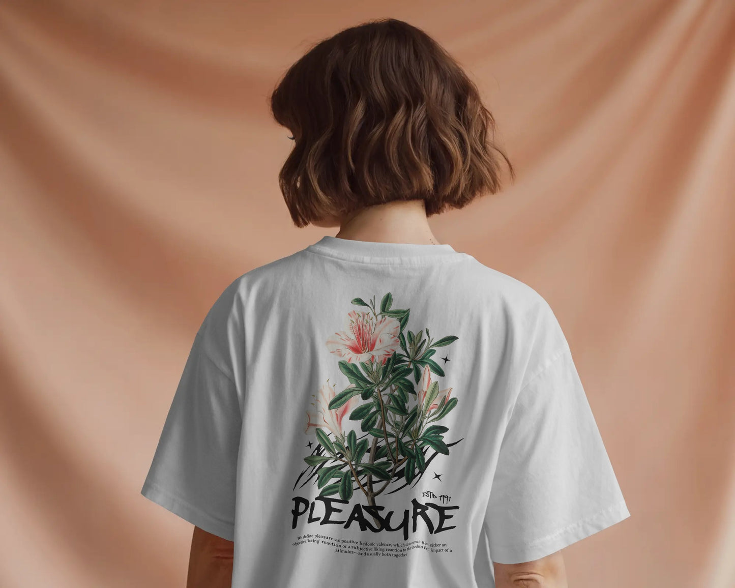 Pleasure Baskılı Oversize T-shirt