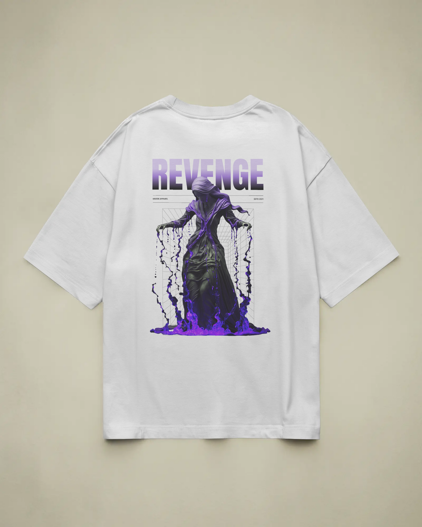 Revenge Baskılı Oversize T-shirt