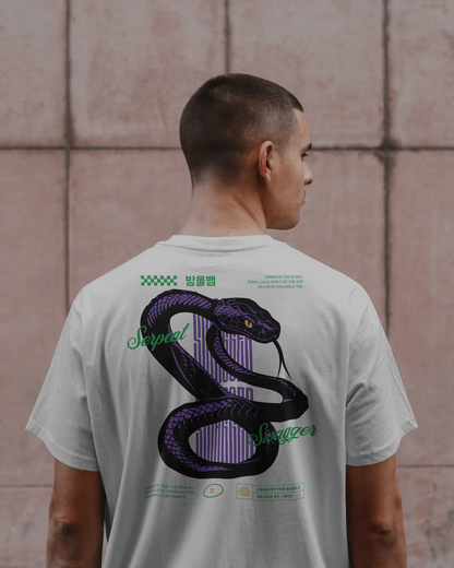Serpent Swagger Baskılı Oversize T-shirt