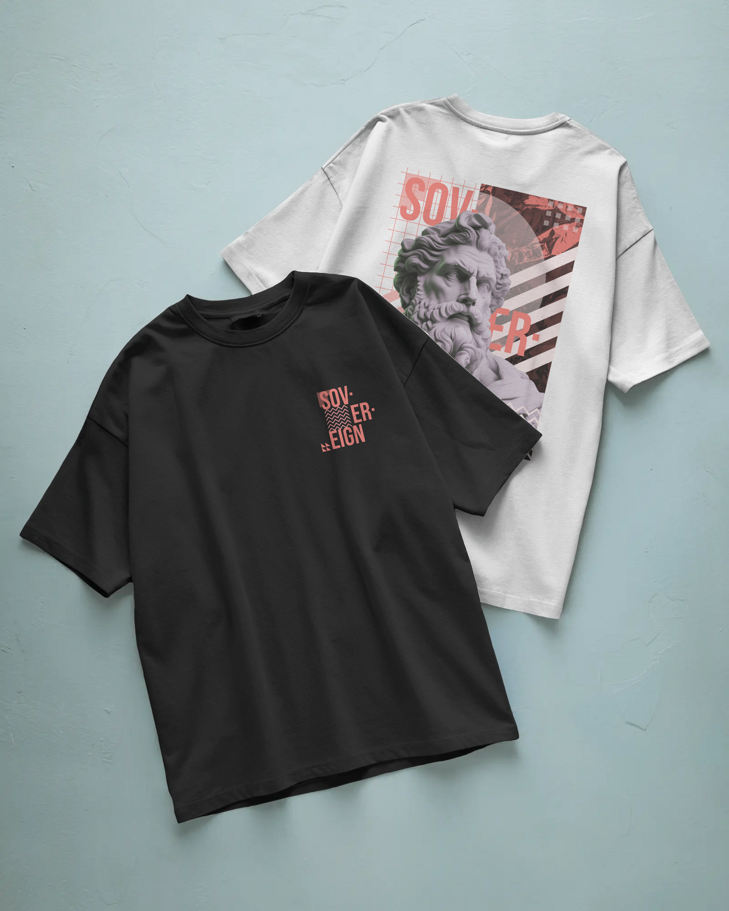 Sovereign Baskılı Oversize T-shirt