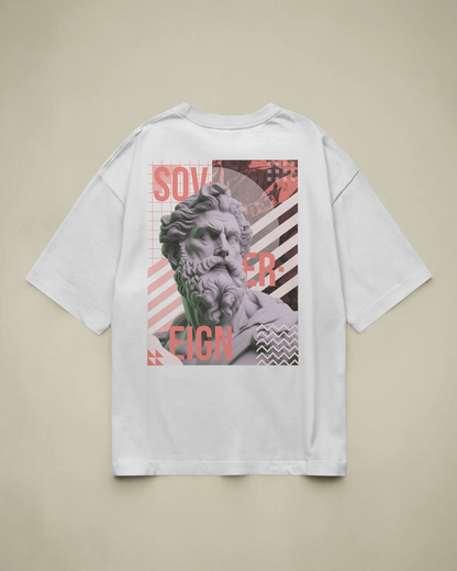 Sovereign Baskılı Oversize T-shirt