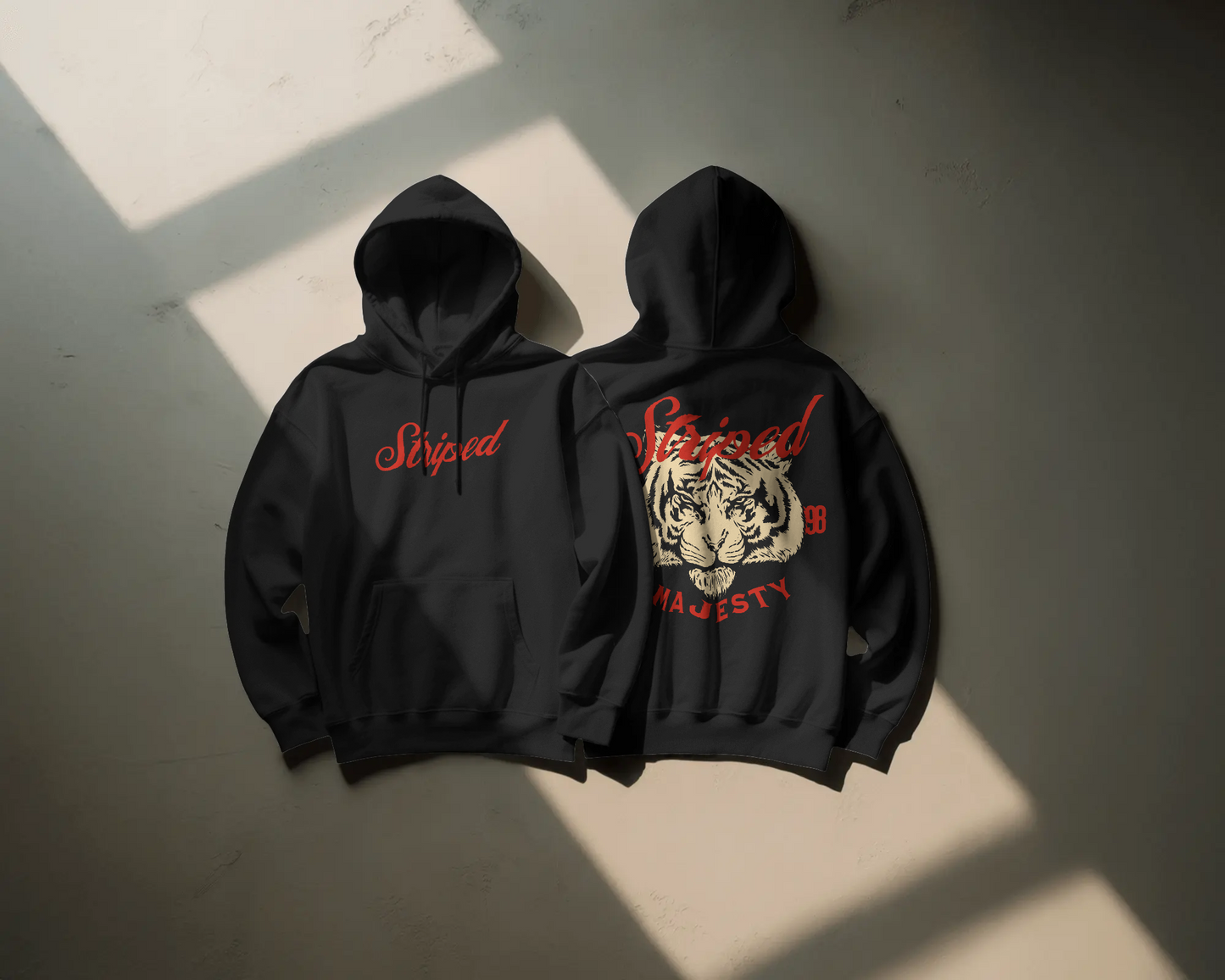 Striped Majesty Baskılı Hoodie