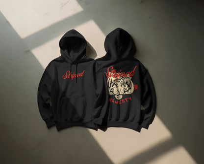 Striped Majesty Baskılı Hoodie