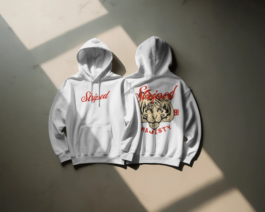 Striped Majesty Baskılı Hoodie