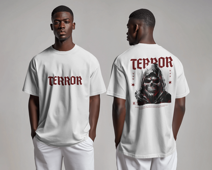 Terror Baskılı Oversize T-shirt