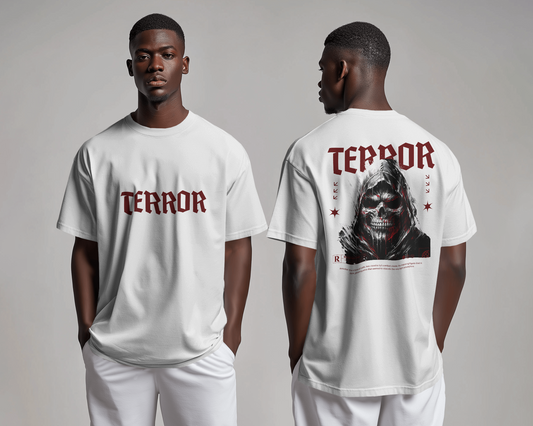 Terror Baskılı Oversize T-shirt