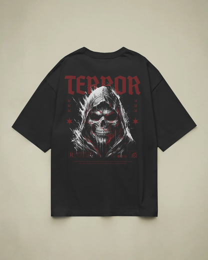 Terror Baskılı Oversize T-shirt