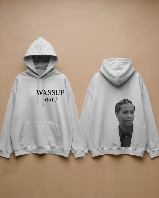 Wassup Riri? Baskılı Hoodie