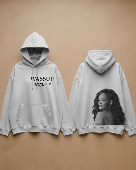 Wassup Rocky? Baskılı Hoodie