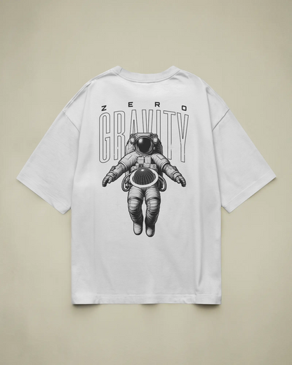 Zero Gravity Baskılı Oversize T-shirt
